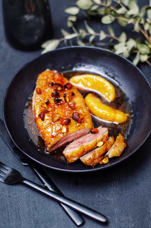 magret de canard amandes